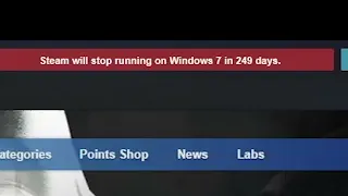 Steam will stop running on Windows 7 #shorts