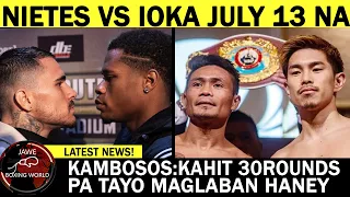 Breaking:Donnie Nietes Vs Kazuto Ioka Sa July 13 Na, Kambosos kahit 30 rounds Padaw Palag Kay Haney