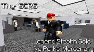 The SCRS - (No Perks, No Kills, Mercenary) Legend Stealth Solo [Roblox: Entry Point]