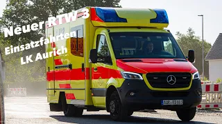 [Neuer RTW 3] Einsatzfahrten Feuerwehr, Rettungsdienst & Polizei Landkreis Aurich