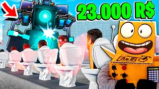 ПОТРАТИЛ 23.000 РОБУКСОВ НА САМУЮ СИЛЬНУЮ ЗАЩИТУ ТИТАНА ПРОТИВ СКИБИДИ! ROBLOX Skibidi Defense