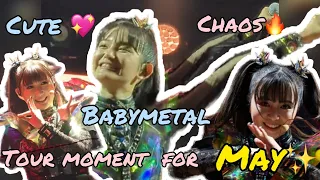 BABYMETAL - The moments of tour with Sabaton on MAY! (FANCAM)