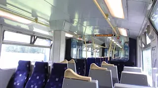 UK: On board a Greater Anglia Class 322 EMU (ex Northern) leaving Shenfield for Southend Victoria