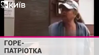 У Запоріжжі жінка влаштувала скандал через мурал із написом "ЗСУ"