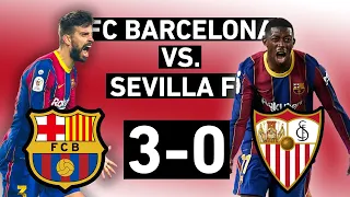 Barcelona vs. Sevilla 3-0 | Another REMONTADA! | Copa del Rey Match Review