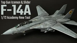 Grumman F-14A Tomcat "Top Gun Iceman & Slider" 1/72 Academy Full Build Video | RWO Models