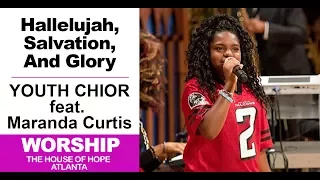 Hope Youth Choir ft. Maranda Curtis singing Hallelujah, Salvation, And Glory