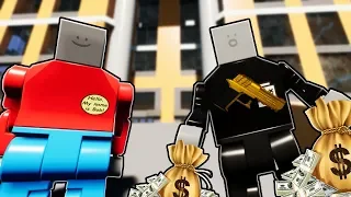 GETTING JOBS AS LEGO THIEVES?! (Brick Rigs Gameplay Roleplay) Lego Bank Heist!