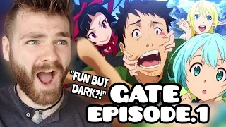 LUCKIEST ANIME CHARACTER EVER??!! | GATE - Episode 1 | New Anime Fan | REACTION!