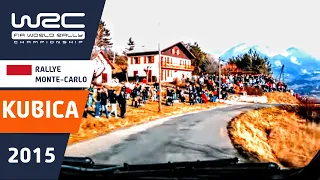 KUBICA onboard Rallye Monte-Carlo 2015 Ford Fiesta RS WRC Stage 11