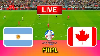 ARGENTINA vs CANADA - Copa America 2024 Final | Full Match All Goals | Live Football Match