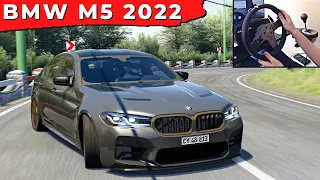 BMW M5 CS 2022 - Assetto Corsa Steering Wheel Drift Gameplay