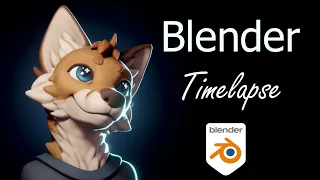 Fox boy - Blender character sculpting timelapse