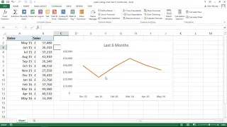 Create Dynamic Rolling Chart to Show Last 6 Months