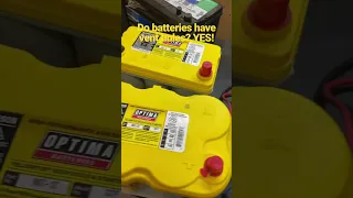 Do Batteries Have Vent Holes? YES! #optimabatteries #carbattery