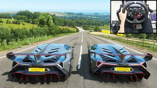 Lamborghini Veneno - Forza Horizon 4 Online | Logitech g29 gameplay