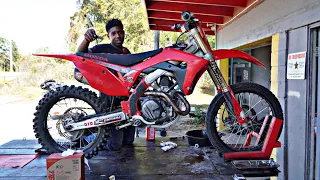 CRF450R MAINTENANCE THEN RIPPING IT HARD RIGHT AFTER | COUNTRYRO