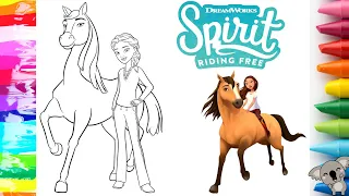 SPIRIT & LUCKY / SPIRIT RIDING FREE coloring page COLOR WITH ME
