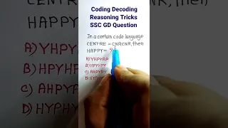 Coding Decoding| Coding Decoding Reasoning Tricks| Reasoning Classes| Reasoning| #shorts