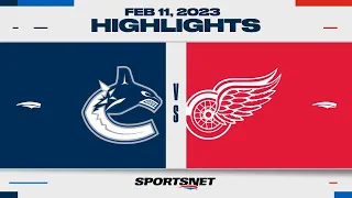 NHL Highlights | Canucks vs. Red Wings - February 11, 2023