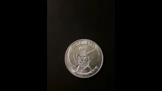 Монета республики Индонезия 50 сен 1961 года. 50 sen 1959 - 1961 гг.
