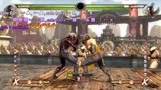 SCORPION LOS MEJORES COMBOS MORTAL KOMBAT 9