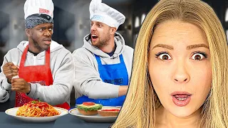 Americans React To SIDEMEN WORLD'S HARDEST COOKING CHALLENGE