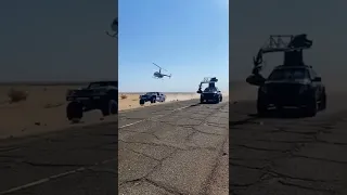 helicopter vs off road #jeep #stunt #high #speed #stunt #viral arun panwar #trending #shorts #short