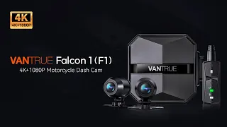 Vantrue F1 4K + 1080P Front and Rear Motorcycle Dashcam