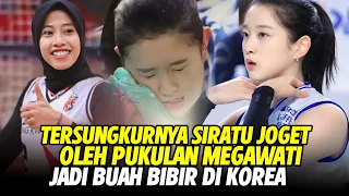 Megawati Permalukan Ratu Joget Voli Korea, Pipi Lee Da-hyeon Kena Cap Bola Voli Oleh Megawati
