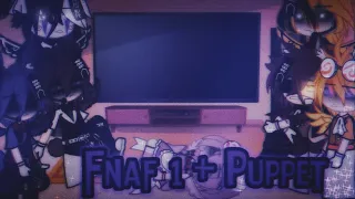 • Fnaf 1 + Puppet react to afton family memes • | MY AU | • | Gacha Club |•