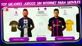 ¡TOP 5 Mejores Juegos SIN INTERNET para Android & IOS 2022!⚽