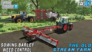 Sowing barley, planting beets, double weed control | The Old Stream Farm | FS 22 | Timelapse #47