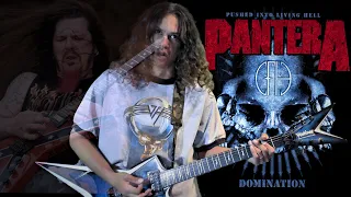 Pantera - Domination Guitar Cover w/ Dimebag's Washburn Guitar (by Kevin M Buck) For Shreddy Teddy.