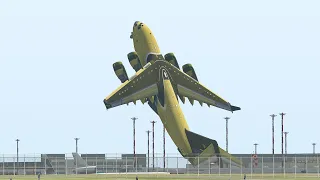 C-17 Vertical Take-Off And End Of With Terrible Landing | X-Plane 11