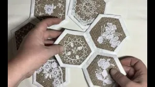 Hexagon patchwork.  Clear and simple for beginners!