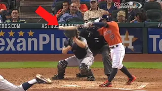 Jose Altuve Gets a Hit on a Pitch That’s Taller Then He Is