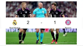 Real Madrid 2-1 Bayern Munich (agg: 4-3) : ⚽took Real Madrid into their 18th European Cup final 2024