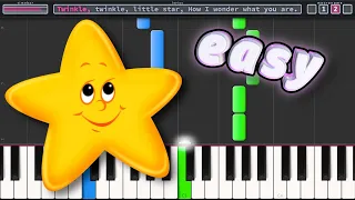 Twinkle Twinkle Little Star - Easy Karaoke Piano Tutorial