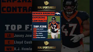 Denver Broncos 2024 Expiring Contracts #nfl #shorts #broncos