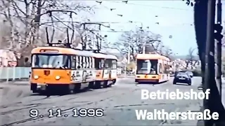 Straßenbahnen in Dresden damals 1996/97