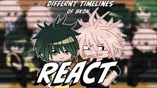 bkdk from different time lines react! | Mha/bnha | bakudeku/bkdk |