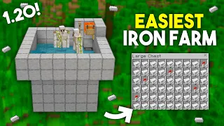 Minecraft Iron Farm 1.20+ Tutorial in Bedrock!