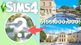 PART 2- I BUILT LA'S MOST EXPENSIVE MANSION IN THE SIMS 4!😱💸|The Sims 4 Build Challenge | Zillow