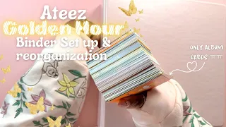 Setting up for Ateez Golden Hour+ Ateez binder maintenance