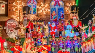 ⁴ᴷ NYC Christmas ✨ Dyker Heights Christmas Lights 2022 in Brooklyn New York City