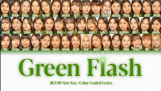 JKT48 - Green Flash | Color Coded Lyrics