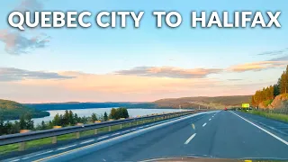 Quebec City to Halifax - Timelapse Drive 4K