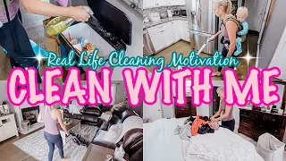 *NEW* MESSY HOUSE CLEAN WITH ME * REAL LIFE CLEANING MOTIVATION