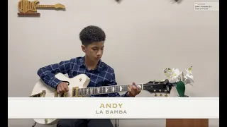 LA BAMBA Electric guitar cover played by my student Andy